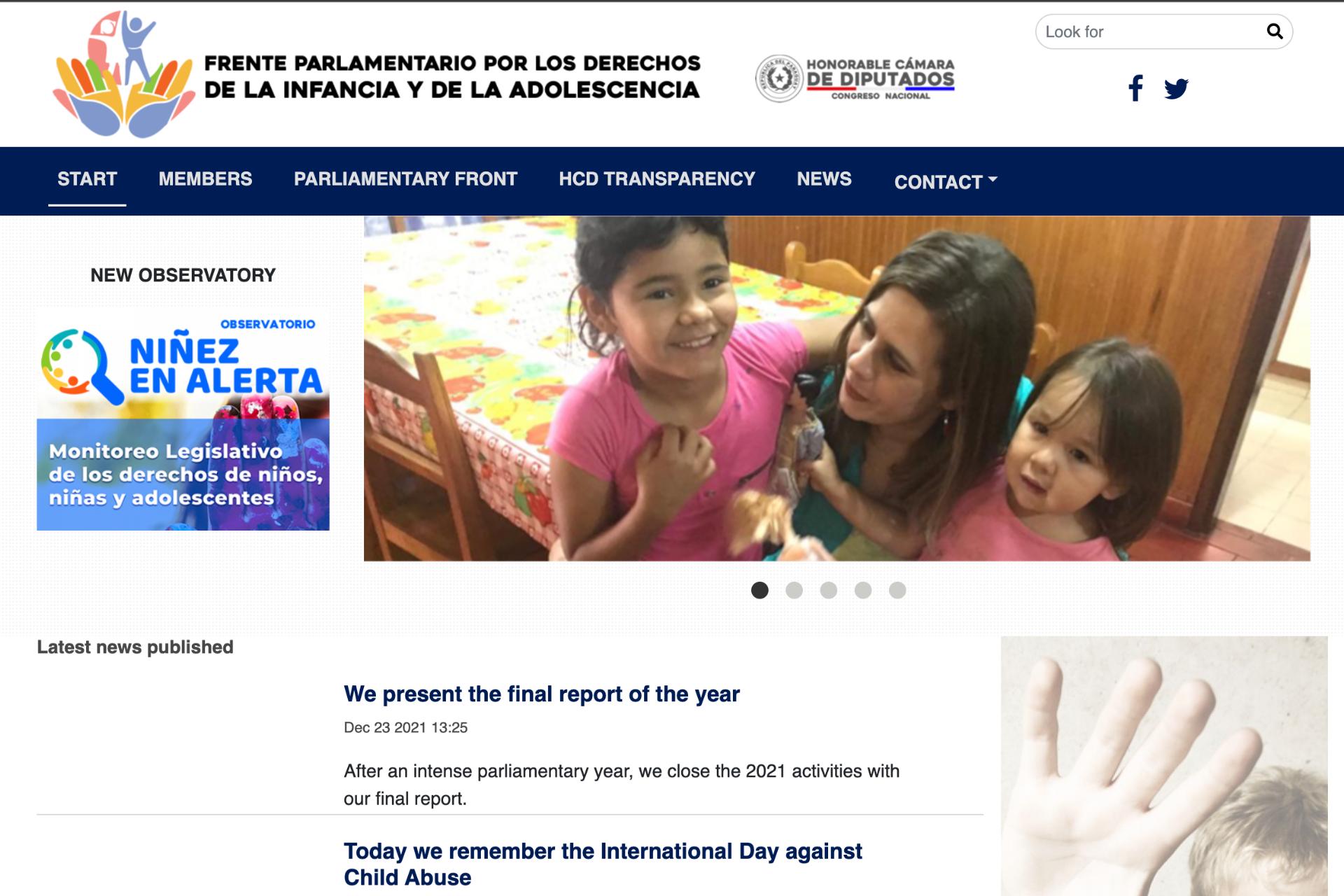 Parliamentary Front for the Rights of Children and Adolescents Parliamentary Front for the Rights of Children and Adolescents