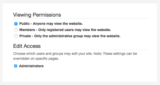 Viewing Permissions Viewing Permissions